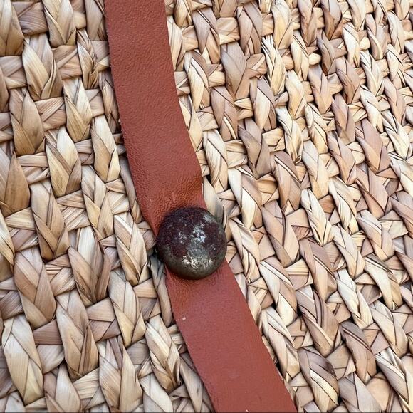 Vintage woven straw boho briefcase bag - Picture 8 of 8